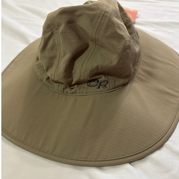 NWT Outdoor Research Womens Medium Oasis Sun Hat Sombrero Khaki Large Brim Beach main image 7